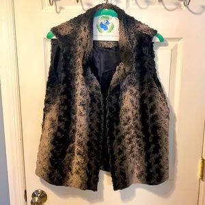 Faux fur vest